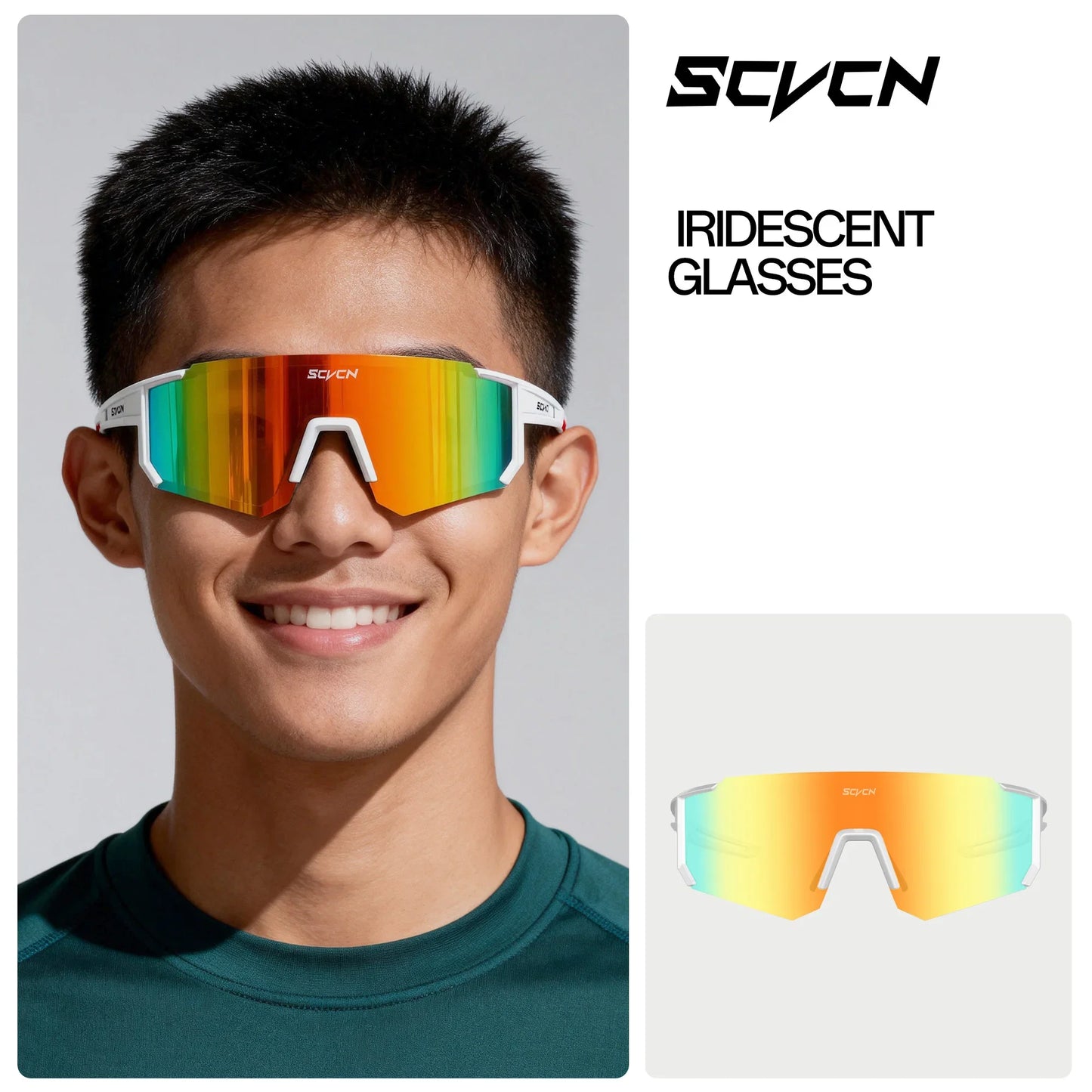 SCVCN UV400 Sports Cycling Sunglasses for Men & Women
