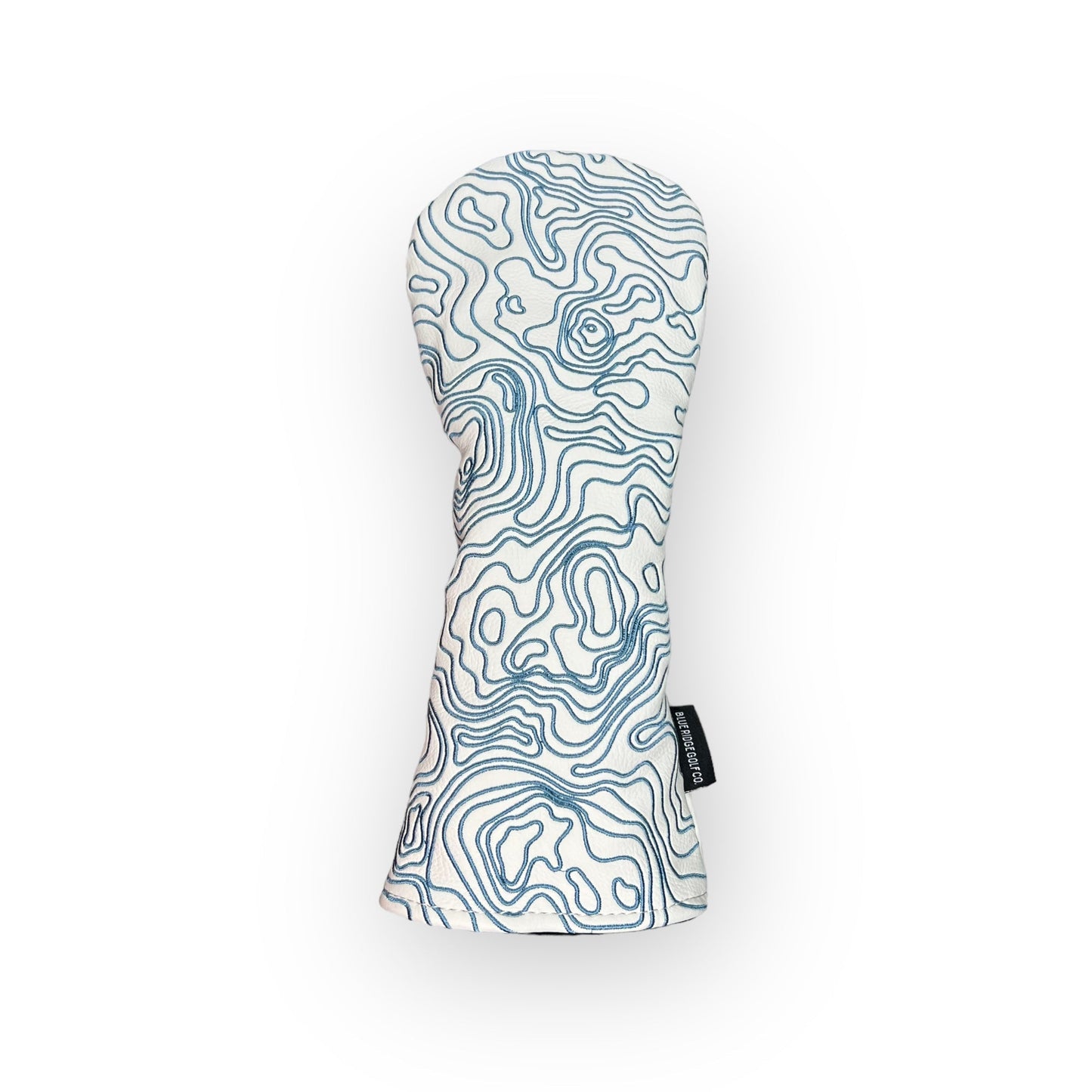 Topographic Edition - Pure White / Embroidered Carolina Blue